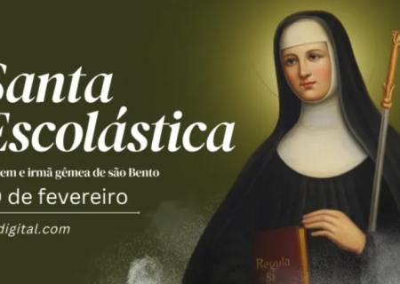 Hoje é celebrada santa Escolástica, virgem e irmã gêmea de são Bento