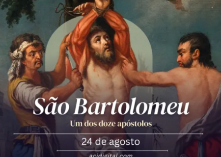 Hoje é dia de são Bartolomeu, um dos doze apóstolos